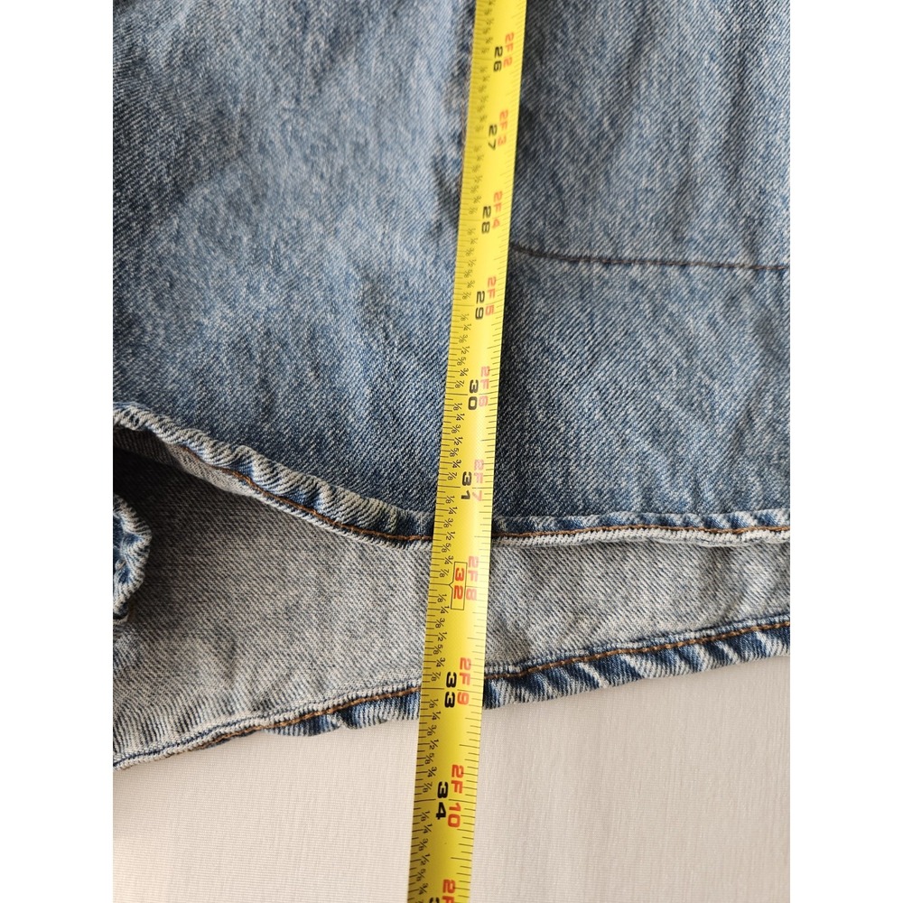 Madewell Denim Shorts Romper Long Sleeve Button-Up Jumpsuit XL - Picture 15 of 16